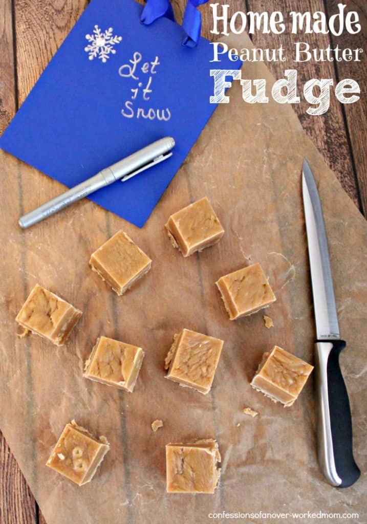 Peanut Butter Fudge Recipe | Homemade Christmas Gifts