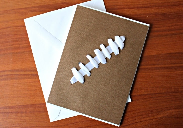 Easy Football Party Invitations | Easy Way to Make Note Cards