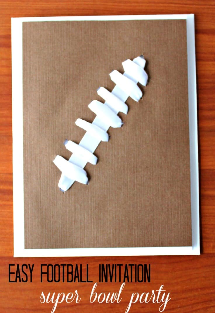 Easy Super Bowl Invitations | Easy Way to Make Note Cards