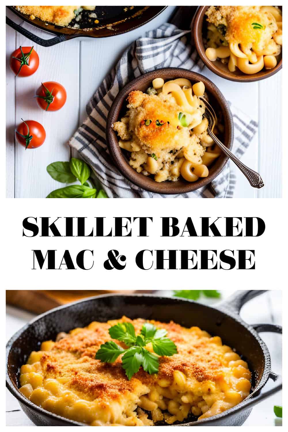 If you love cooking in cast iron, try my Skillet Baked Mac and Cheese. Cast iron macaroni and cheese is one of my favorite comfort foods.