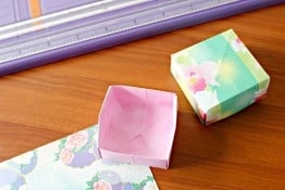 Easy Origami Valentine Box - Confessions of an Overworked Mom