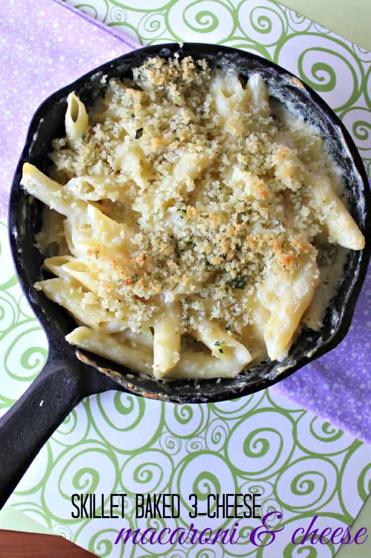 Skillet Baked Macaroni and Cheese