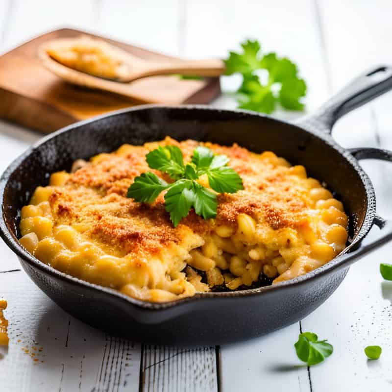 If you love cooking in cast iron, try my Skillet Baked Mac and Cheese. Cast iron macaroni and cheese is one of my favorite comfort foods.