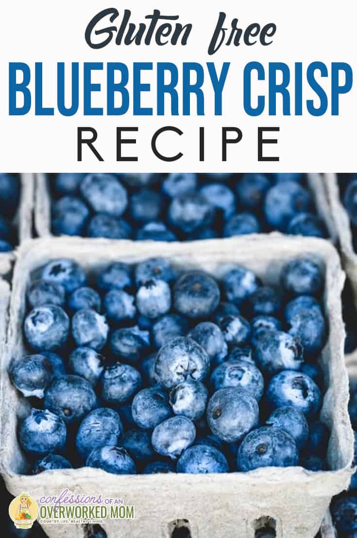 This delicious gluten free blueberry crisp is a wonderful way to use fresh blueberries. Try this healthy gluten free dessert today.