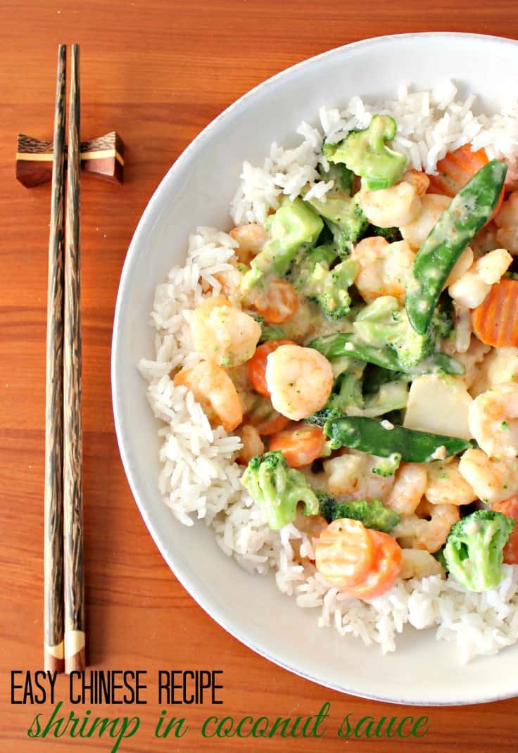 Easy Chinese Recipe: Shrimp in Coconut Milk Sauce #StreamTeam