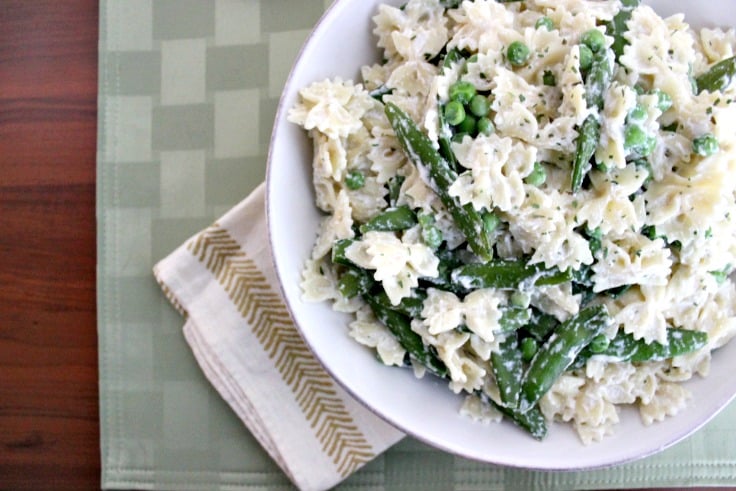 Easy meatless meals for Lent - Pasta with Peas & Ricotta #LentenRecipes
