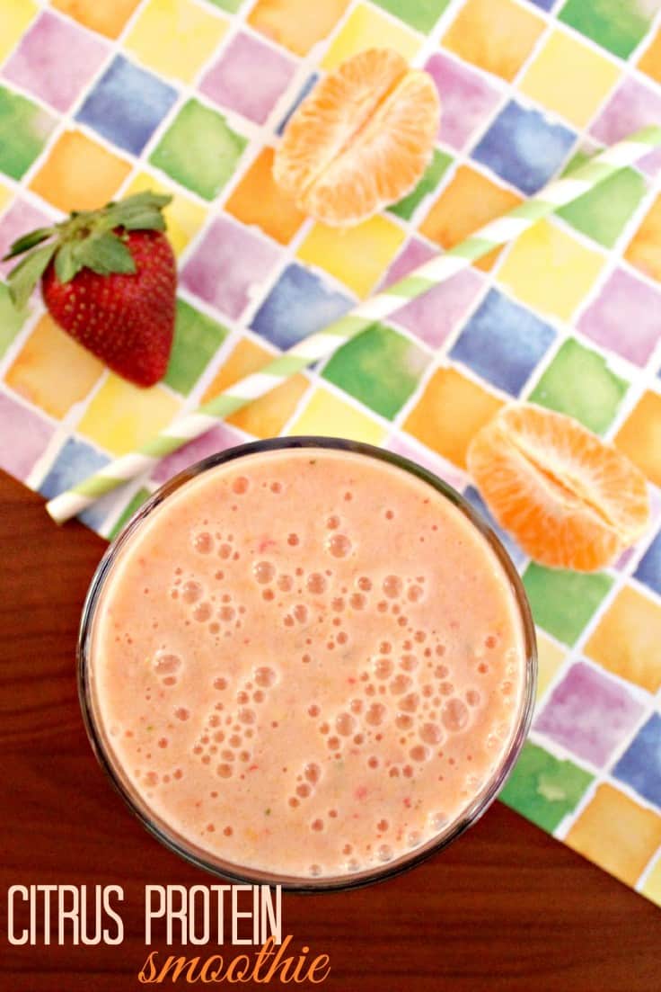 Power Up for Spring Break - Citrus Protein Smoothie #EveryDayCare