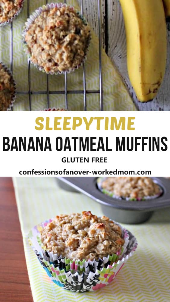 Sleepytime Banana Oatmeal Muffins - Gluten Free