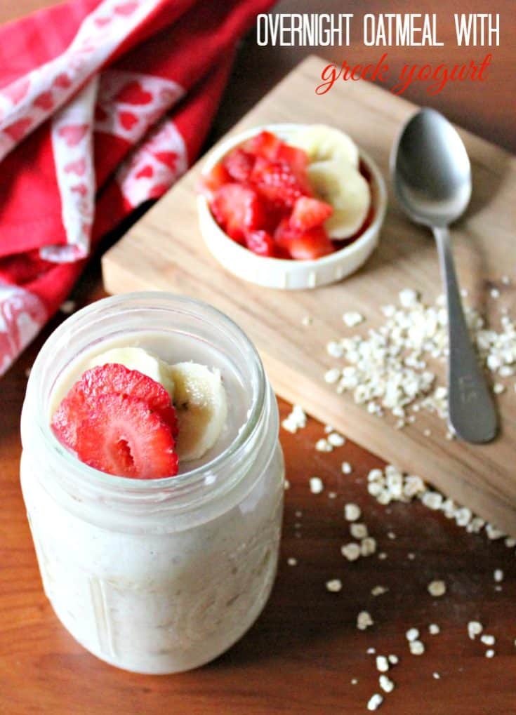 Overnight oats recipe with yogurt