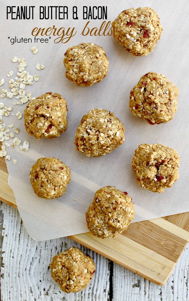 Peanut Butter and Bacon Gluten Free Energy Balls