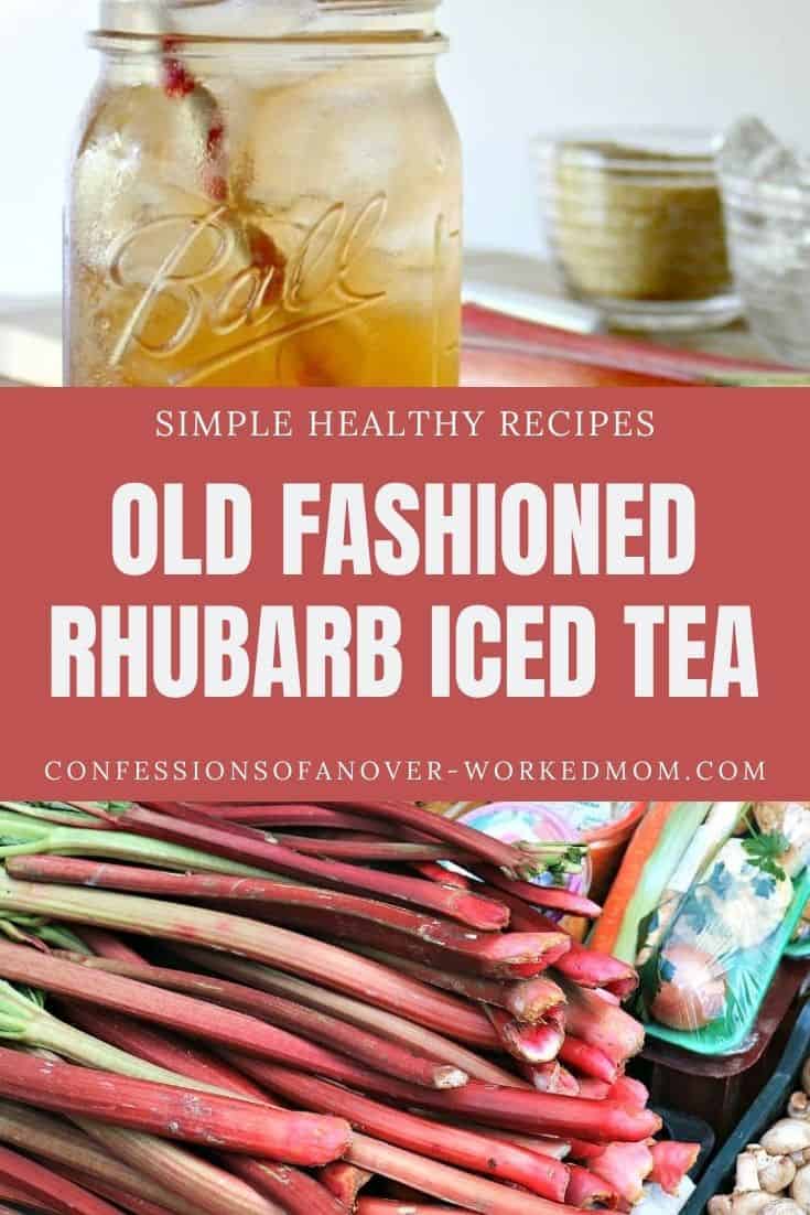Looking for an iced rhubarb tea recipe? Learn how to make tea out of rhubarb for a delicious summer drink recipe made from rhubarb.