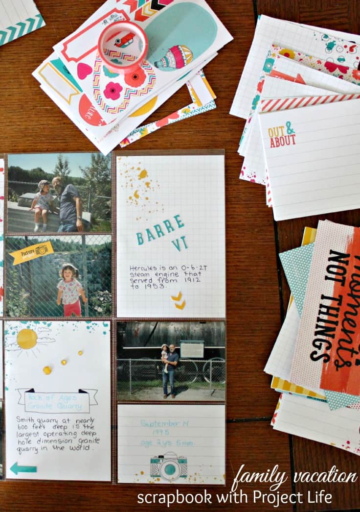 Family vacation scrapbook ideas with Stampin' Up! Project Life