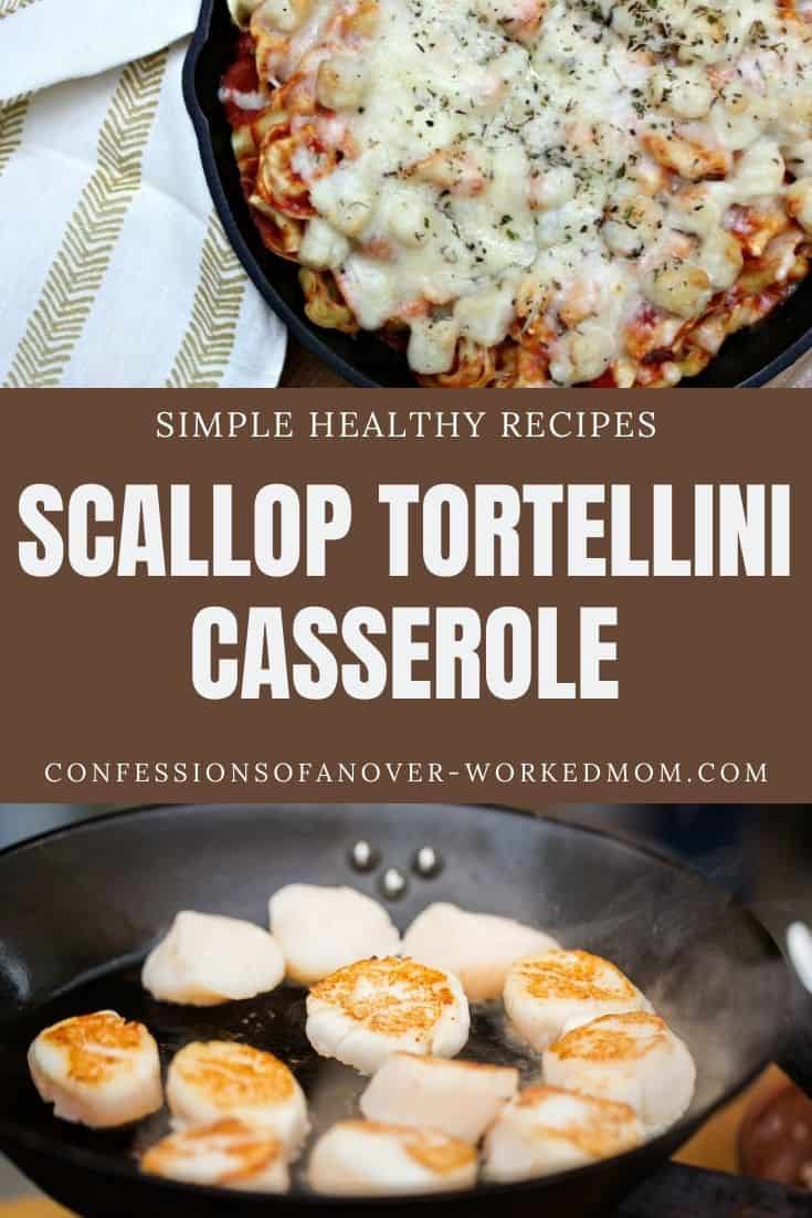 You are going to love this Italian Scallop Tortellini Bake! Make one of my favorite seafood tortellini recipes for your family today.