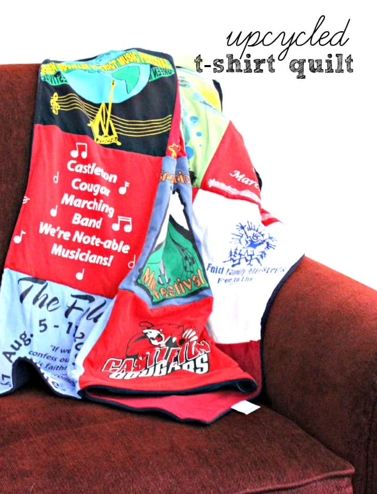 Upcycled T Shirt Quilt #ProjectRepat