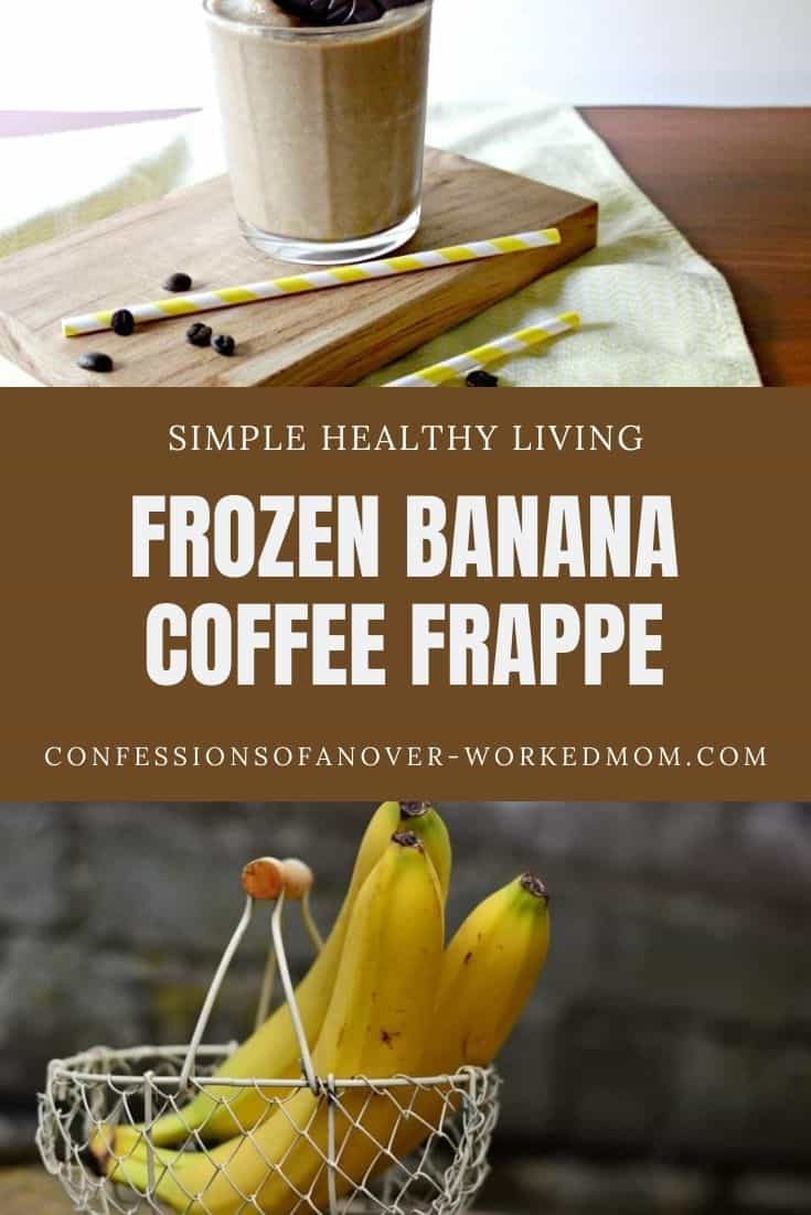 Looking for a frozen banana frappe recipe? Try this delicious banana coffee frappuccino and start your day with a healthy frozen coffee.