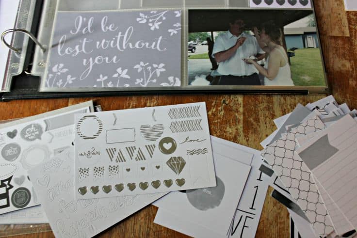 Easy wedding scrapbook layouts