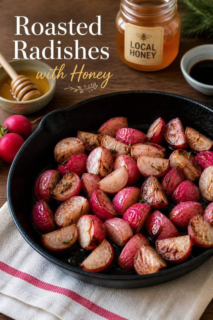 Roasted Radishes with Honey