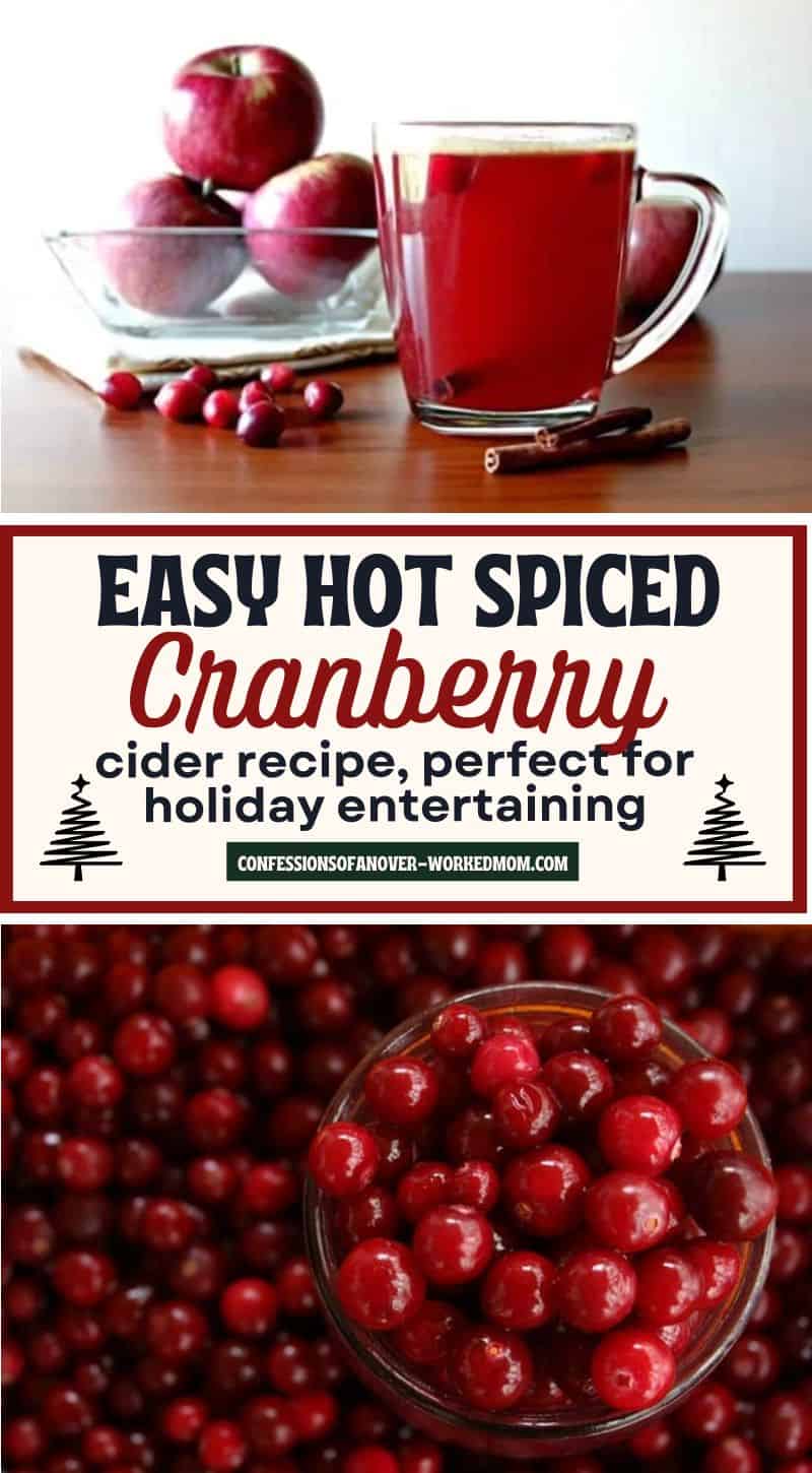 This hot spiced cranberry cider recipe is a nice change from apple cider. The vibrant red color makes it the perfect choice for holiday entertaining.