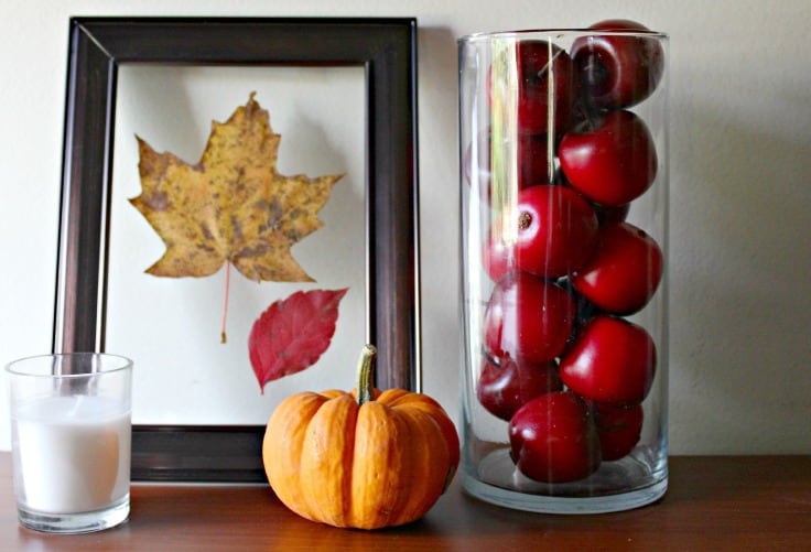Easy Pressed Leaves Fall Framed Art in 5 Minutes