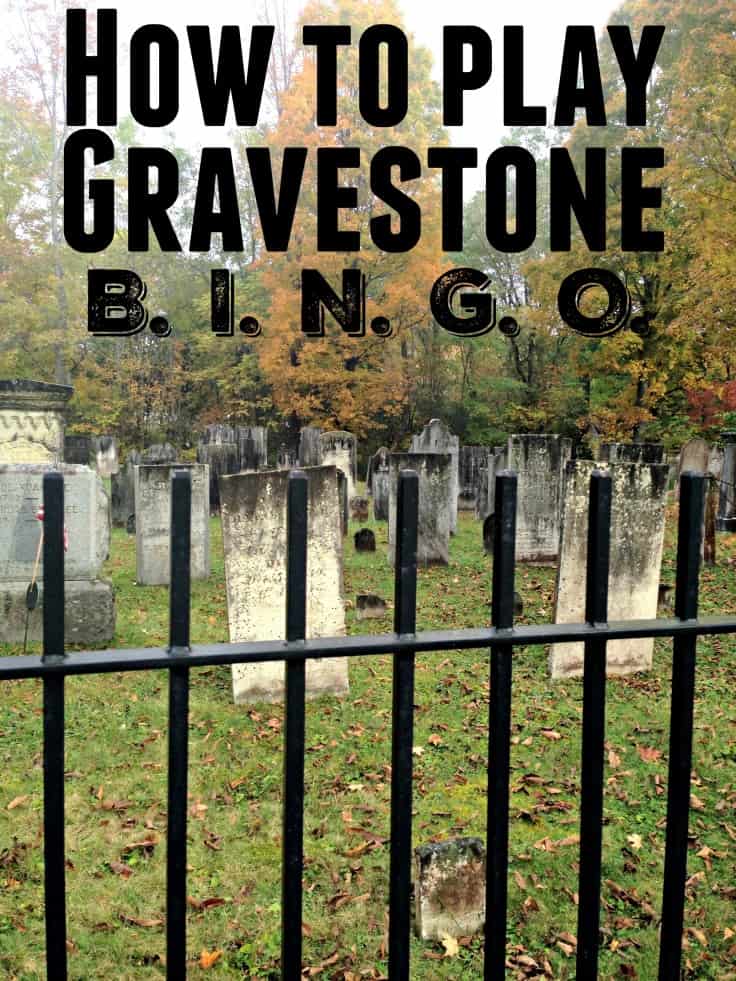 How to play gravestone bingo game