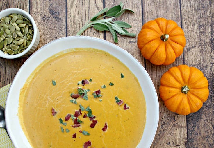 Savory paleo pumpkin soup