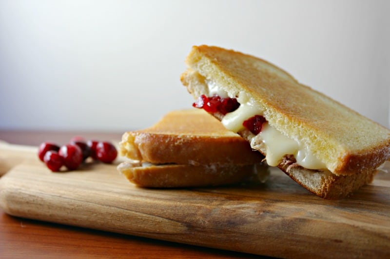 Best Thanksgiving Leftover Sandwich Ever - Turkey Brie & Cranberry Sauce