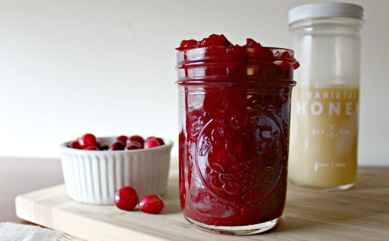 Easy Homemade Cranberry Sauce Made With Honey