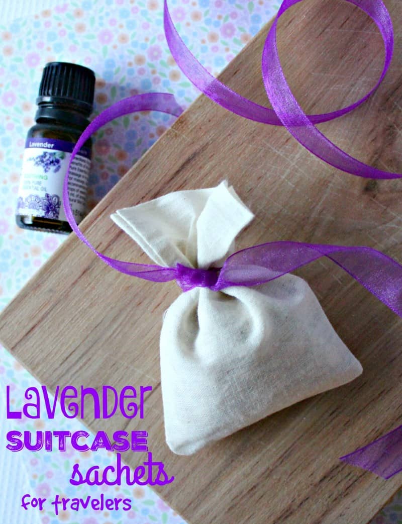 Lavender suitcase deodorizer for traveling