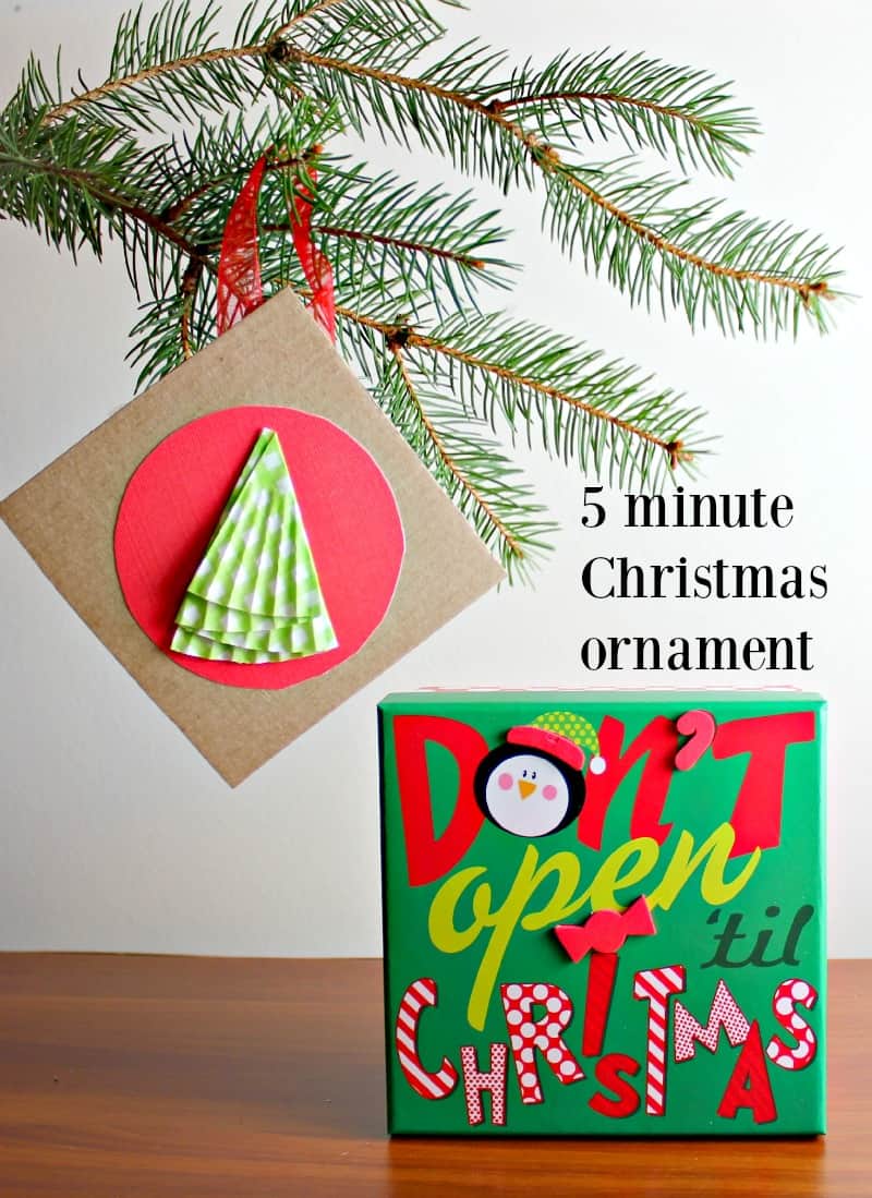 5 minute Christmas ornament