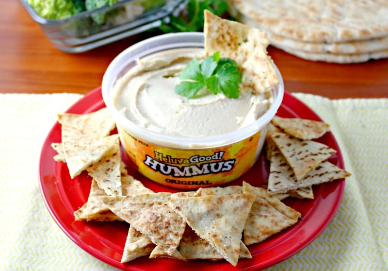 Best Healthy Foods to Enjoy With Hummus & Homemade Seasoned Pita Chips recipe