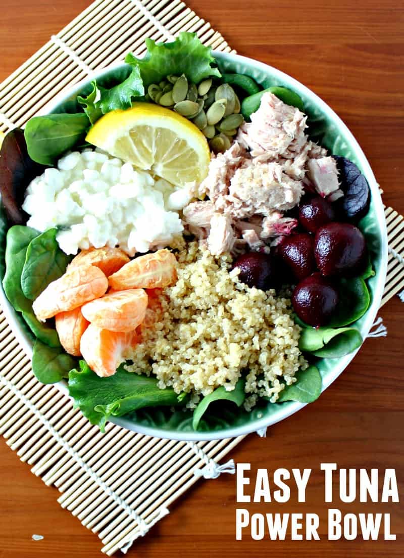 How to make an easy tuna power bowl #LentRecipes