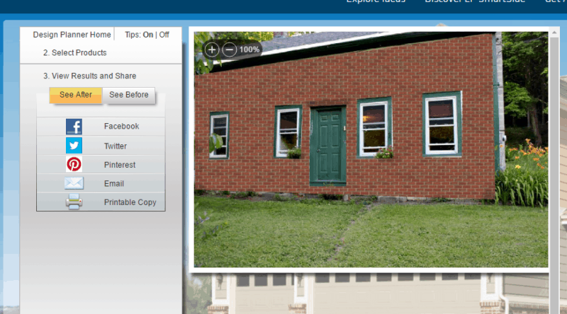 a home inside the virtual exterior design software