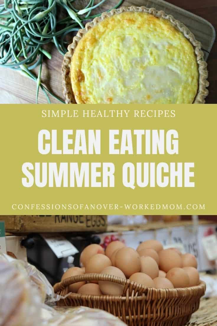 This summer quiche recipe is perfect for the lazy days of summer. If you're looking for a clean quiche recipe, try this one today.