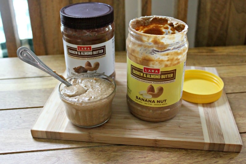 jars of nut butter on a table