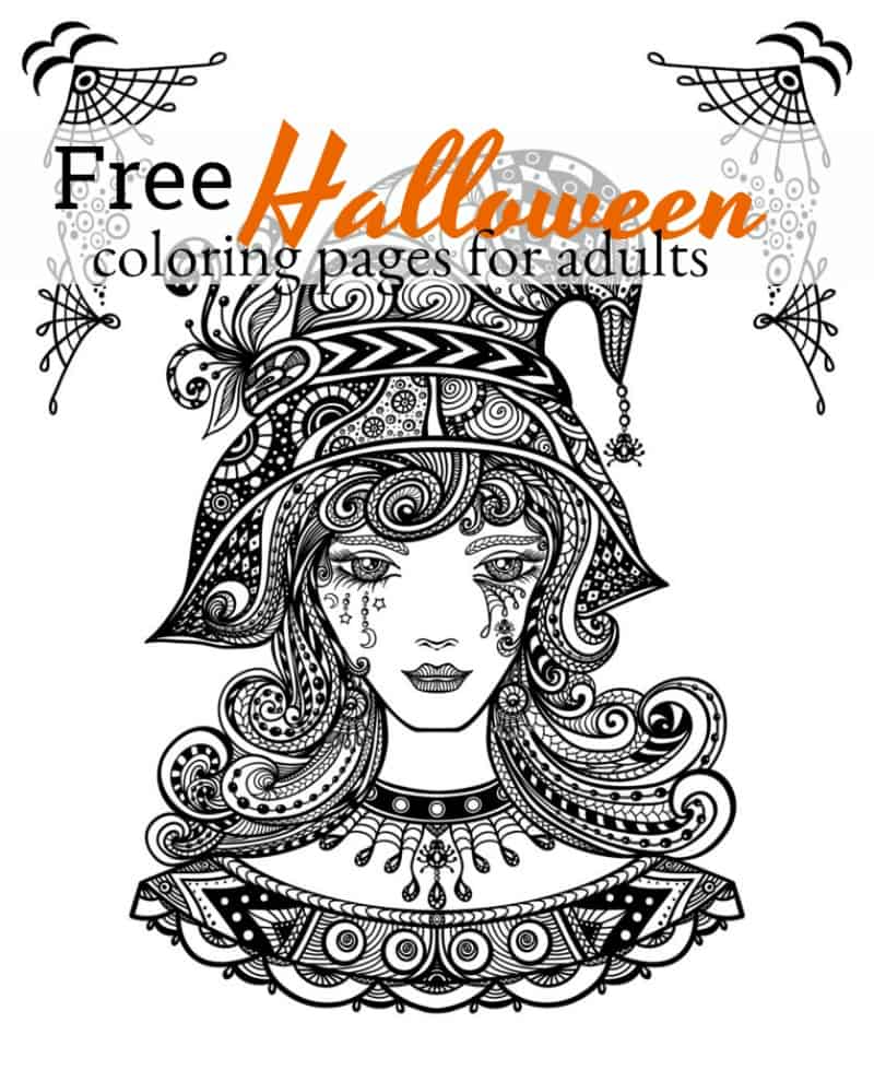 Check out these Halloween coloring pages for adults that you can print out and color.  Get these free creepy coloring pages today!