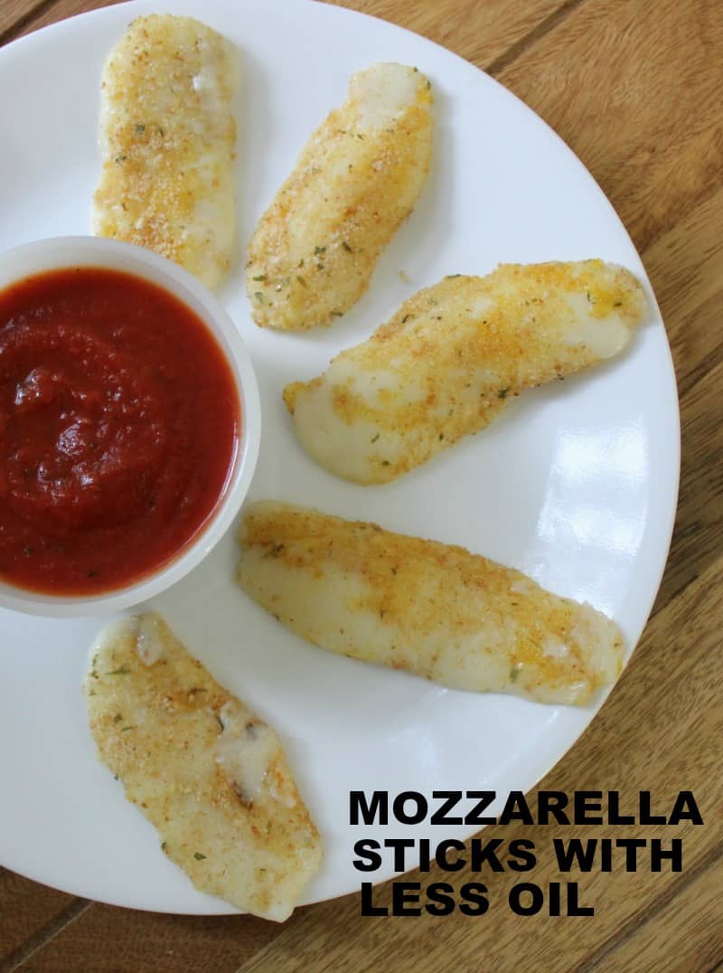 How to Make Mozzarella Sticks with Less Oil