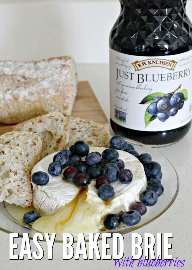 Baked Brie with Blueberries and Honey Recipe