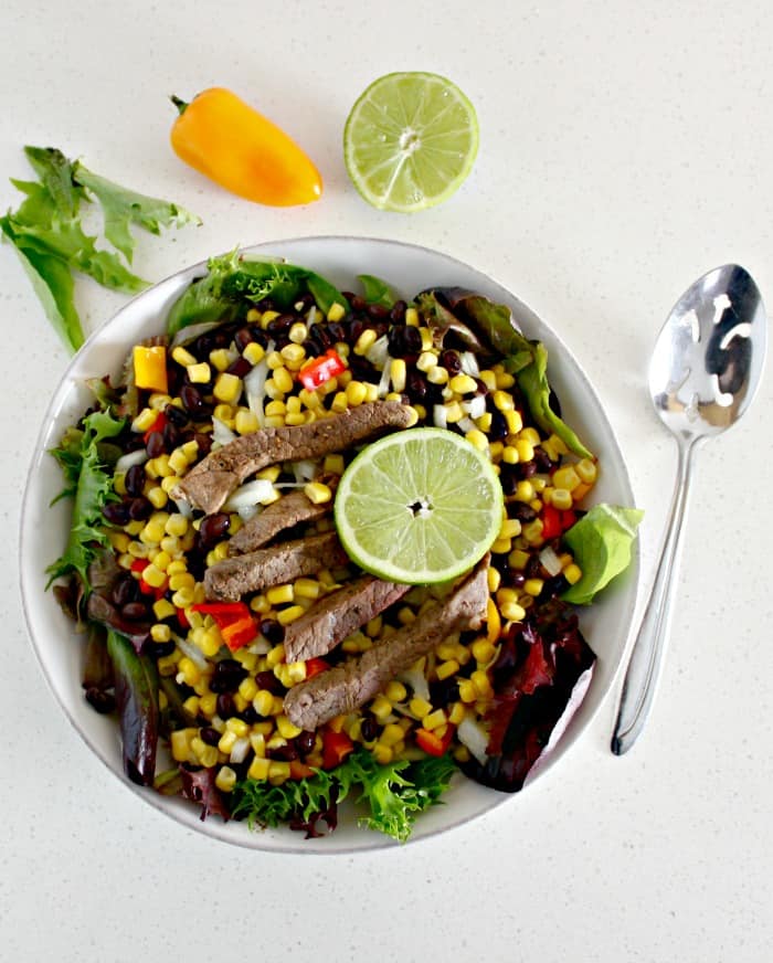 Easy Southwest Salad with Certified Angus Beef and Fresh Corn
