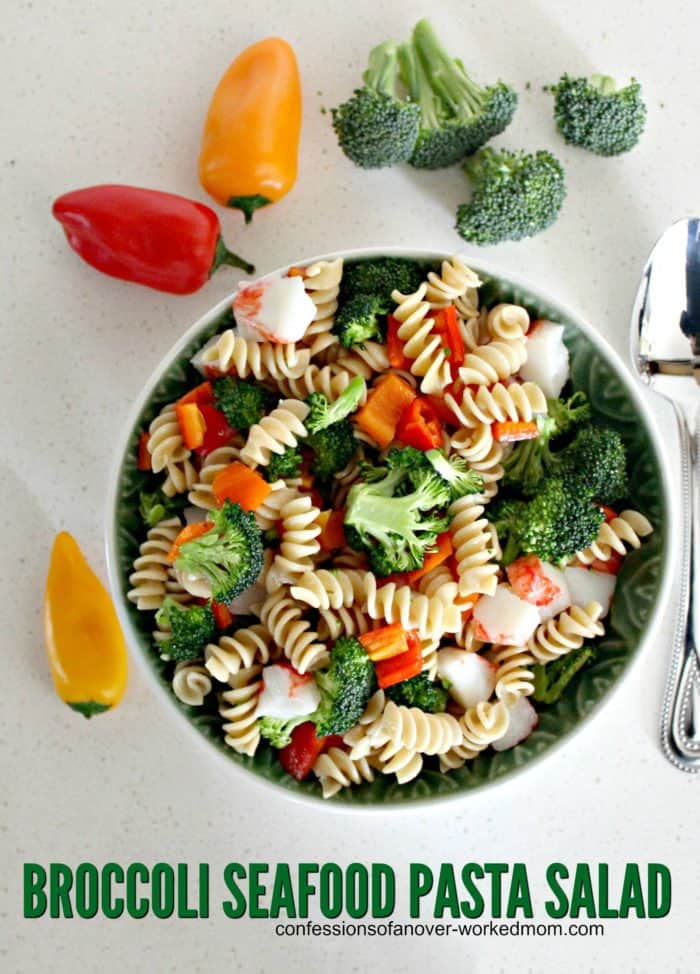Broccoli Pasta Seafood Salad