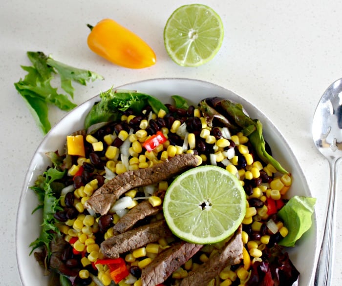Easy Southwest Salad with Certified Angus Beef and Fresh Corn