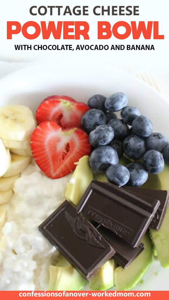 Cottage Cheese Power Bowl with Chocolate, Avocado and Banana