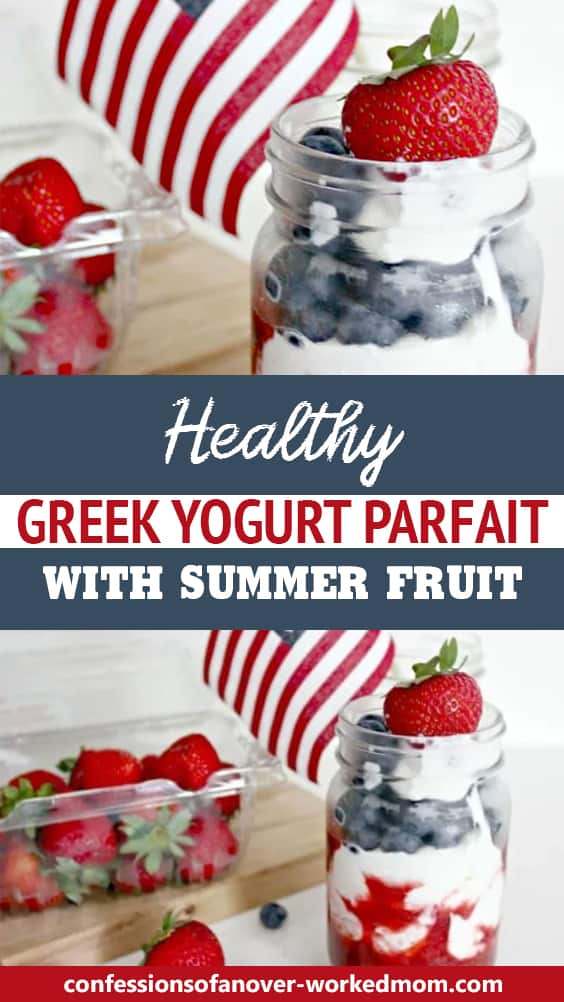 Healthy Greek Yogurt Parfait with Summer Fruit