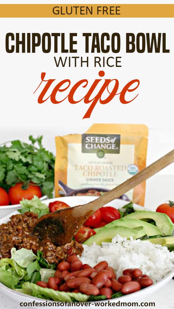 Gluten Free Chipotle Taco Bowl with Rice Recipe