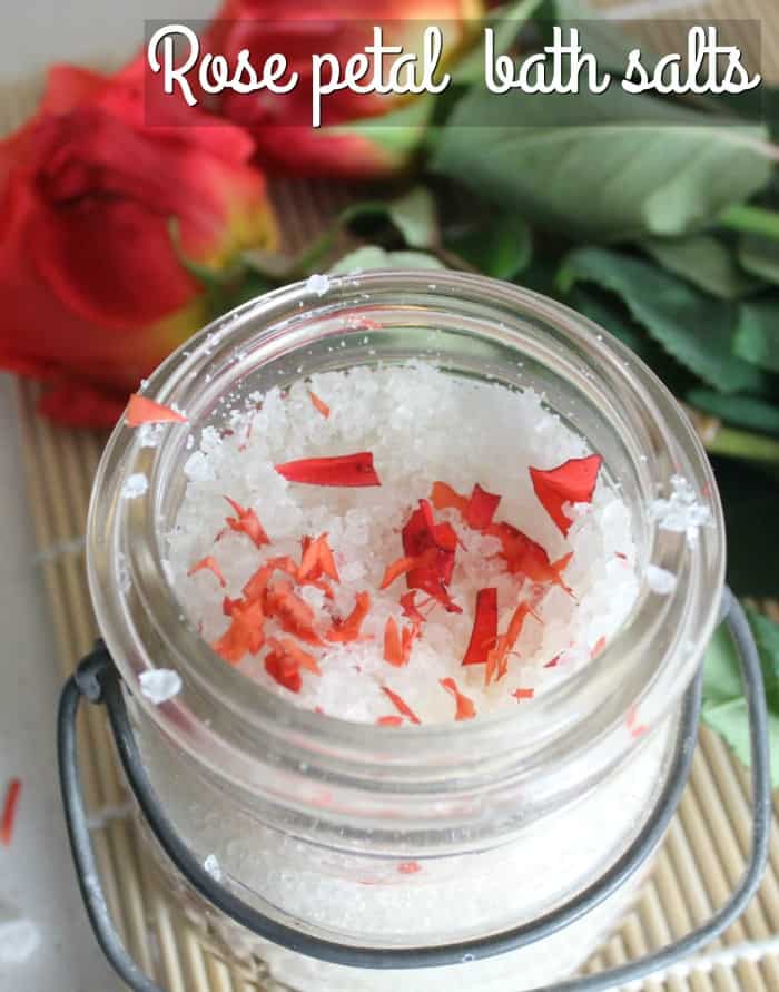 Make Homemade Bath Salts with Rose Petals for Sensitive Skin