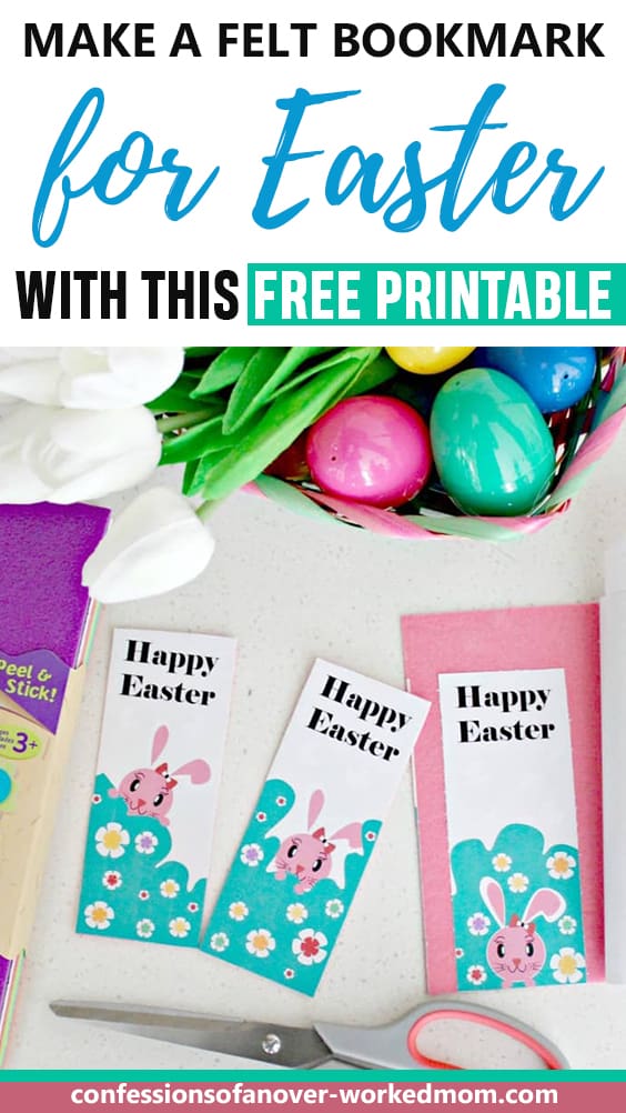 If you’re looking for an easy Easter Craft, you need to try this Felt Bookmark for Easter! 