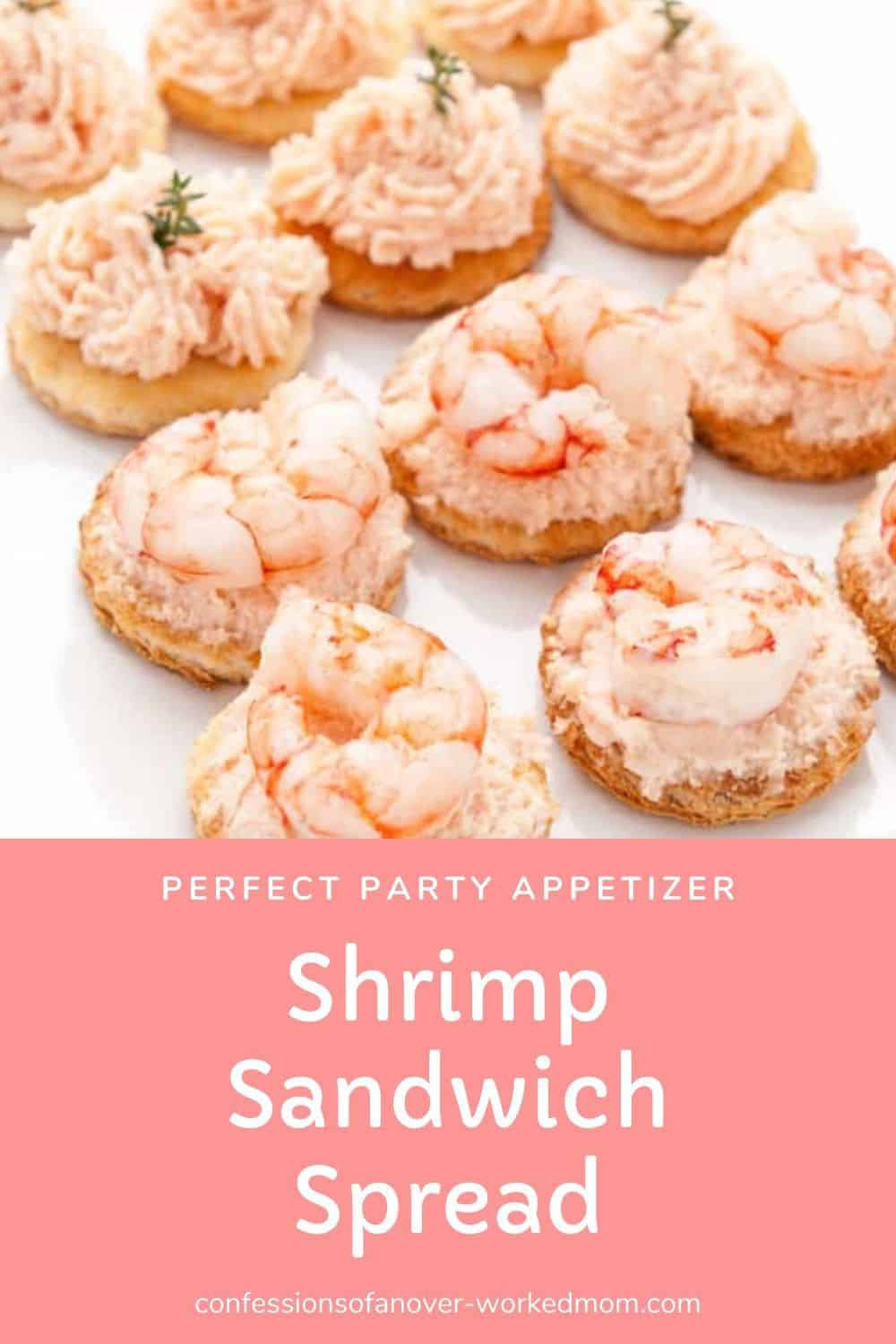 Easy shrimp sandwich spread for a dye free pink party