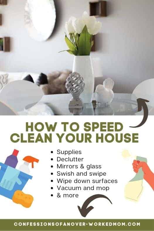 Wondering how to make your house look clean? Check out these tips to clean the house fast so you can get out and have fun with the family.