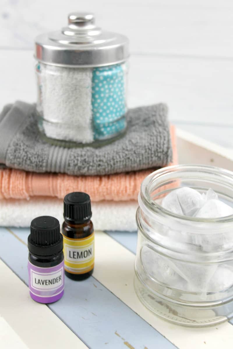 Homemade Fabric Softener Sheets With Essential Oils
