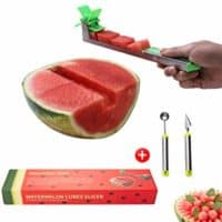 Yueshico New kitchen gadgets stainless steel one step cutter watermelon cubes slicer and corer