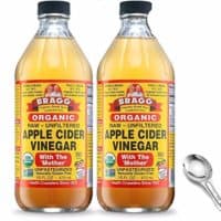 Bragg USDA Organic Raw Apple Cider Vinegar, with The Mother 16 Ounces Natural Cleanser, Promotes Weight Loss